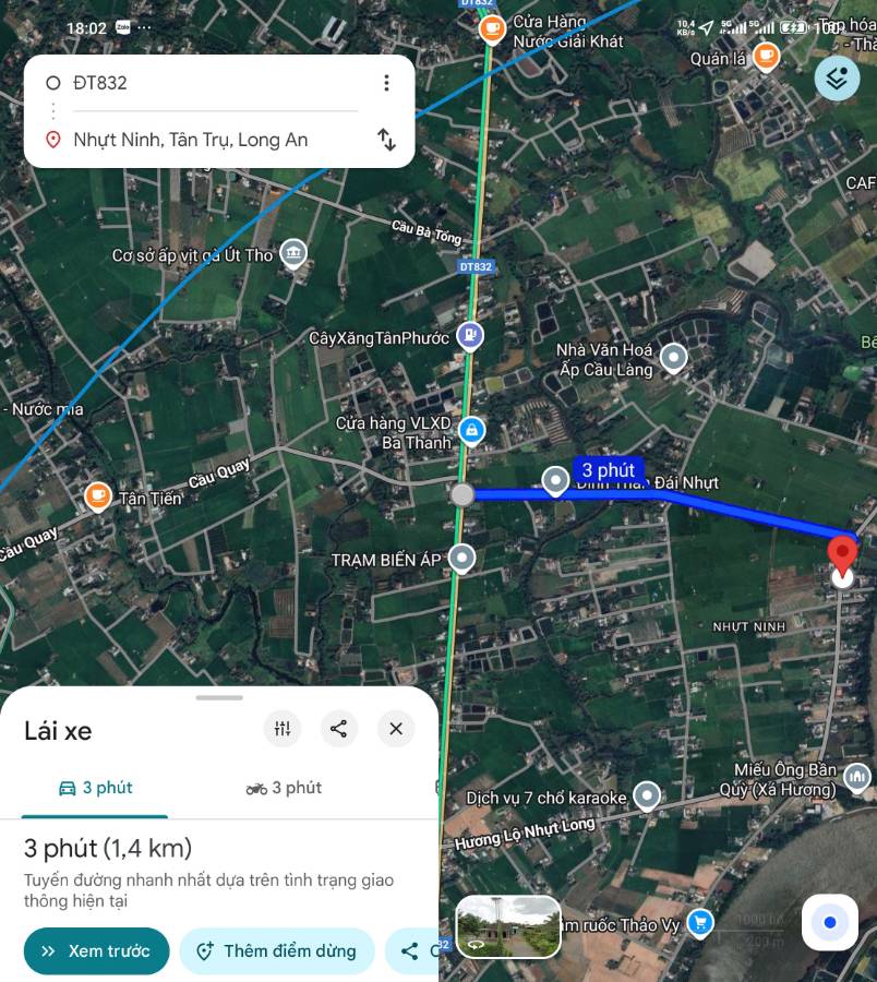 Bán gấp lô đất Thổ có nhà xã Vàm Cỏ giá 2,5 tỷ  - Xã Nhựt Ninh  -  Huyện Tân Trụ  - (ảnh - 0)
