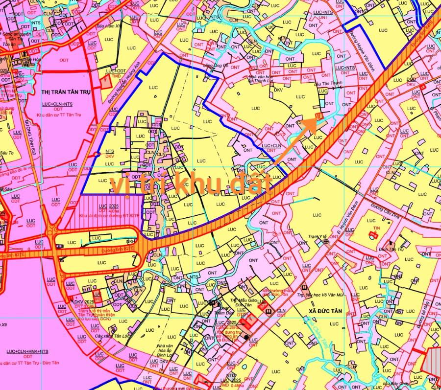 Bán lô đất  lúa xã Vàm Cỏ gần quốc lộ 50B giá 1,3 tỷ  - Xã Đức Tân  -  Huyện Tân Trụ  - (ảnh - 7)