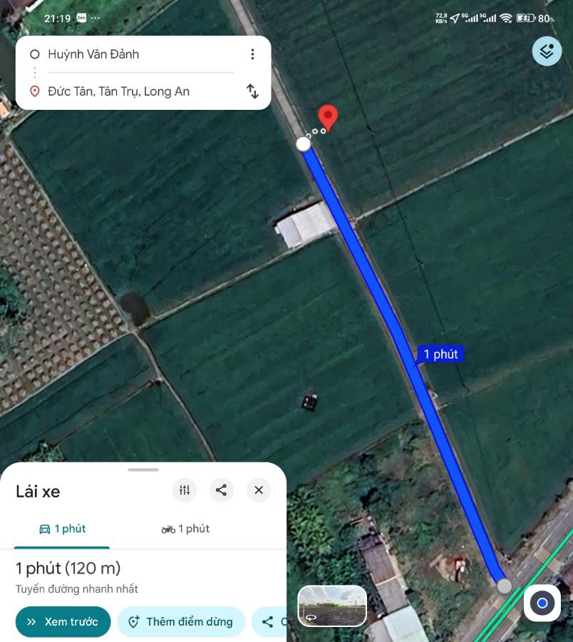 Bán đất lúa chuyển thổ  xã Vàm Cỏ gần Quốc Lộ 50B giá 7,3 tỷ  - Xã Đức Tân  -  Huyện Tân Trụ  - (ảnh - 3)