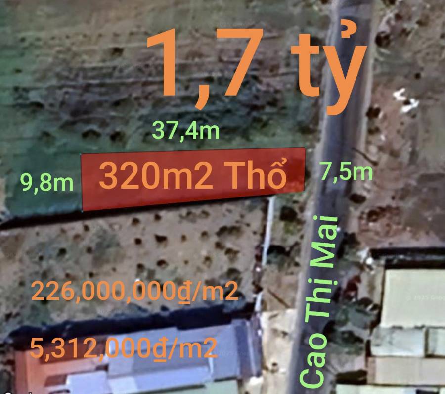 Bán thanh lý lô đất thổ mặt tiền Cao Thị Mai giá 1,7 tỷ   - Xã Bình Trinh Đông  -  Huyện Tân Trụ  - (ảnh - 0)