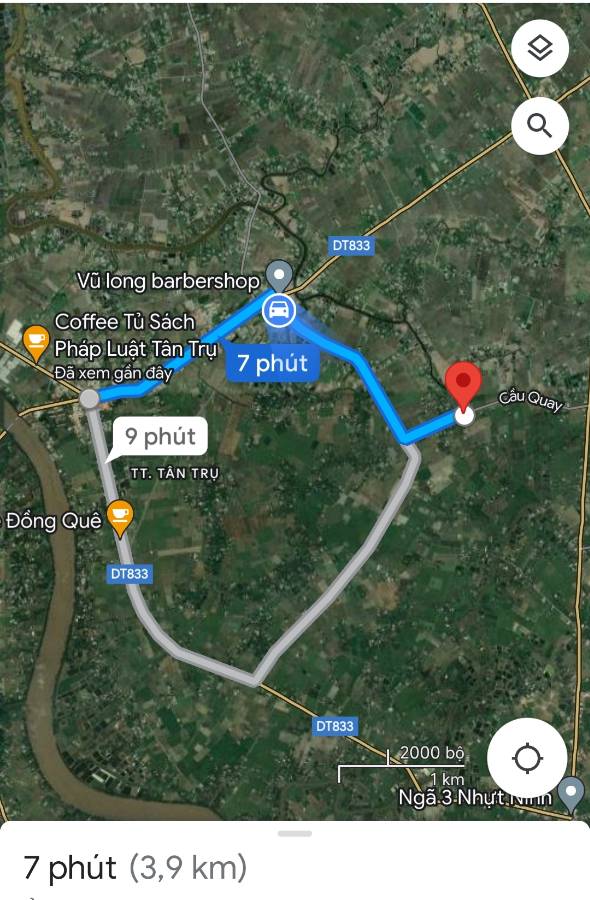 Bán gấp lô đất thổ mặt tiền nhựa Cầu Quây giá 2,1 tỷ - Xã Đức Tân  -  Huyện Tân Trụ  - (ảnh - 2)