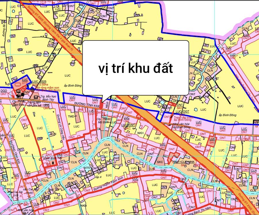 Bán lô đất thổ mặt tiền DT 833D giá 4 tỷ  - Xã Mỹ Bình  -  Huyện Tân Trụ  - (ảnh - 4)