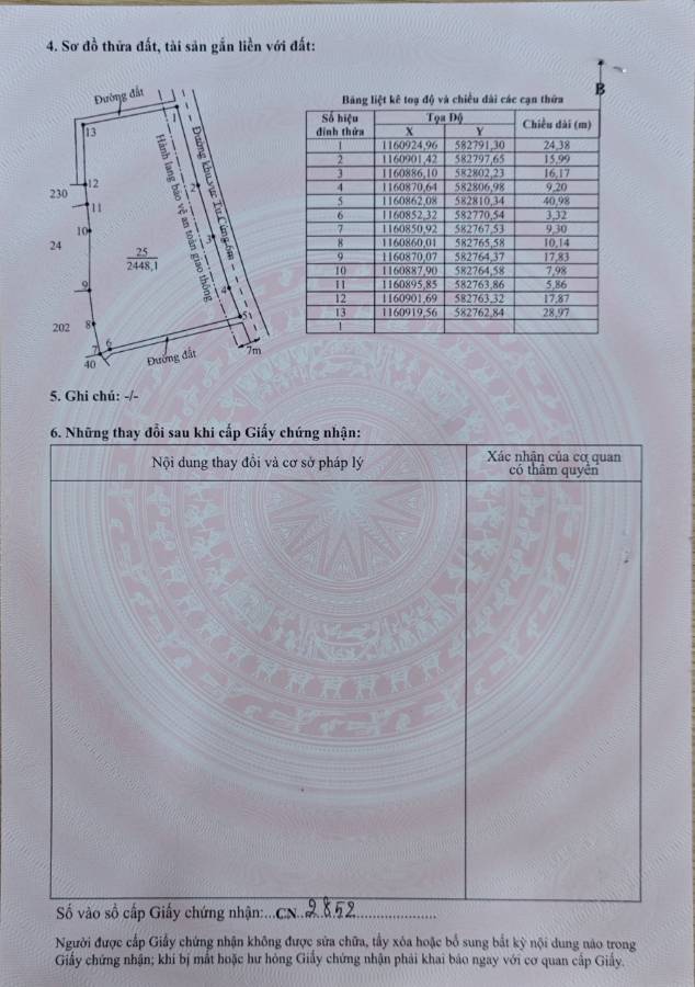 Bán lô đất lúa 4 mặt tiền chuyển thổ phân lô giá chốt 4  tỷ  - Thị trấn Tân Trụ  -  Huyện Tân Trụ  - (ảnh - 2)