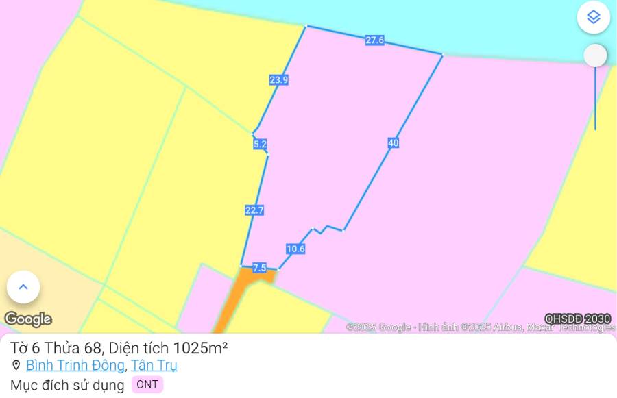 Bán lô đất thổ không dính quy hoạch giá 3,3 tỷ  - Xã Bình Trinh Đông  -  Huyện Tân Trụ  - (ảnh - 0)