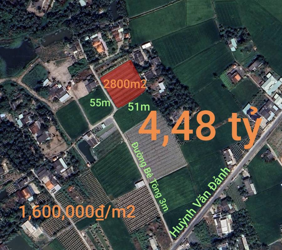 Bán đất lúa chuyển thổ 3 mặt  tiền xã Vàm Cỏ gần Quốc Lộ 50B giá 4,48 tỷ  - Xã Đức Tân  -  Huyện Tân Trụ  - (ảnh - 6)