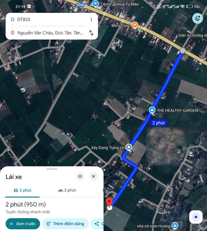 Bán gấp lô đất thổ mặt tiền đường Nguyễn văn Châu giá 500 triệu - Xã Đức Tân  -  Huyện Tân Trụ  - (ảnh - 4)