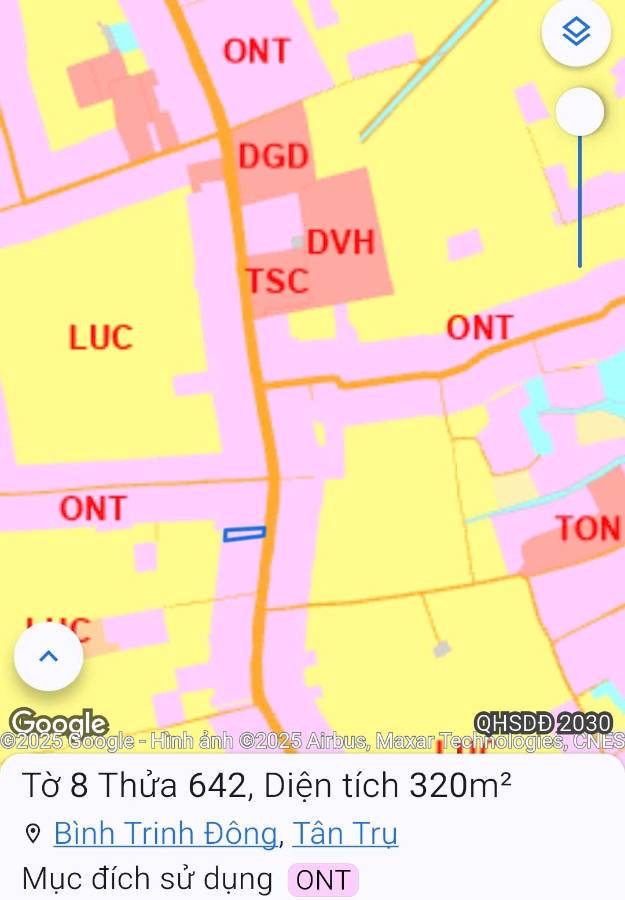 Bán thanh lý lô đất thổ mặt tiền Cao Thị Mai giá 1,7 tỷ   - Xã Bình Trinh Đông  -  Huyện Tân Trụ  - (ảnh - 3)