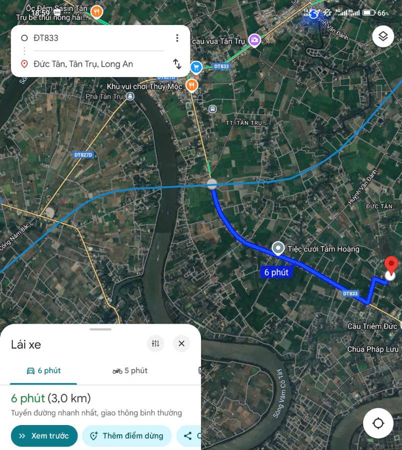  Bán đất xã Vàm Cỏ  chuyển thổ phân lô 2 mặt tiền giá 2,6 tỷ  - Xã Đức Tân  -  Huyện Tân Trụ  - (ảnh - 6)