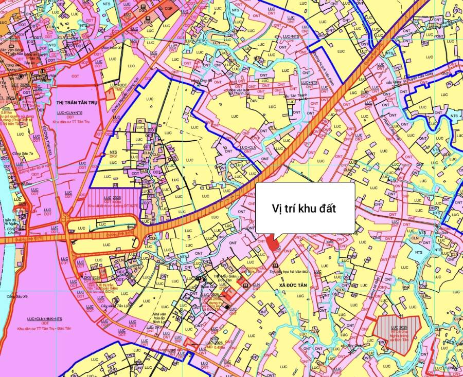 Bán đất lúa chuyển thổ  xã Vàm Cỏ gần Quốc Lộ 50B giá 7,3 tỷ  - Xã Đức Tân  -  Huyện Tân Trụ  - (ảnh - 0)