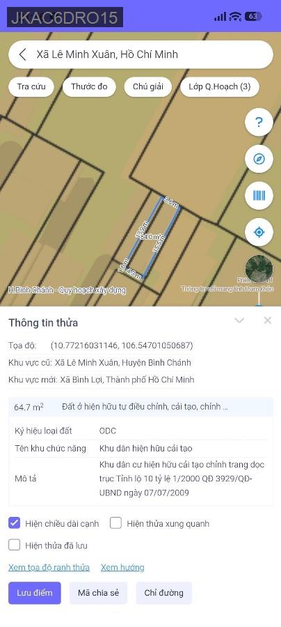 Bán nhà - Xã Lê Minh Xuân  -  Huyện Bình Chánh  - 64m² - 1.8tỷ - (ảnh - 0)