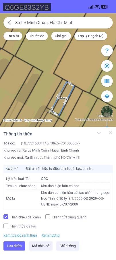 Bán nhà - Xã Lê Minh Xuân  -  Huyện Bình Chánh  - 64m² - 1.8tỷ - (ảnh - 0)