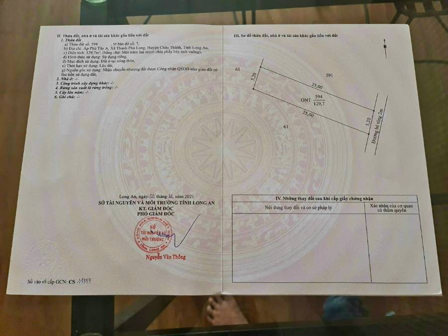 Bán đất - Xã Vĩnh Lộc B  -  Huyện Bình Chánh  - 125m² - 350triệu - (ảnh - 0)