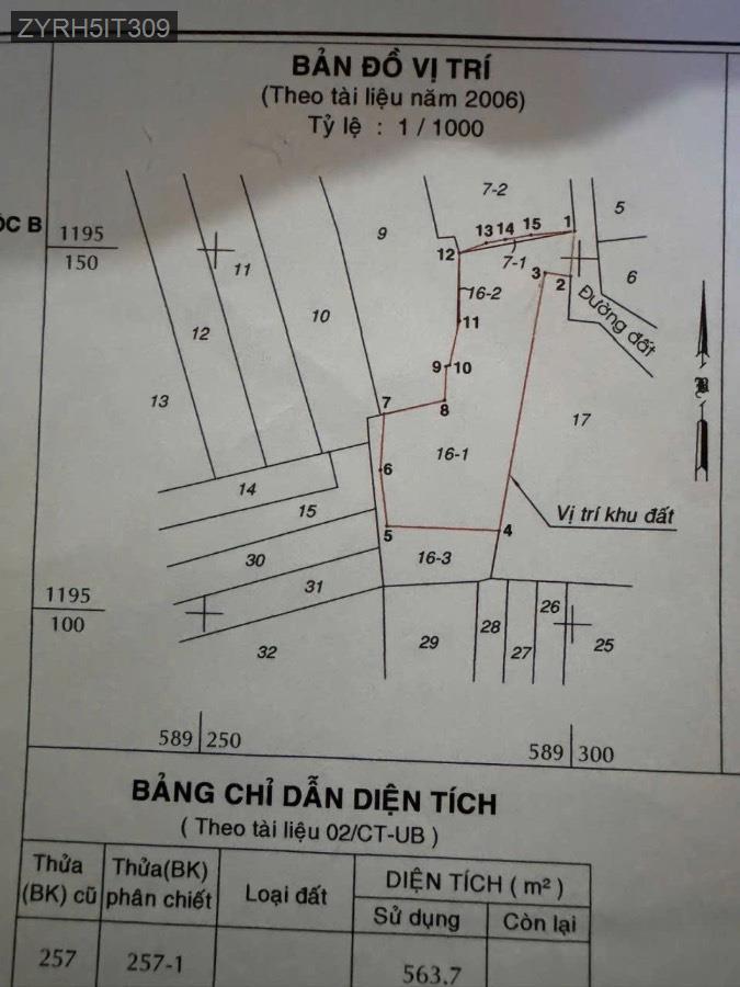 Bán đất thổ cư 1/ Đường Vĩnh Lộc 500m giá 7,9 tỉ  - Xã Vĩnh Lộc B  -  Huyện Bình Chánh  - (ảnh - 0)