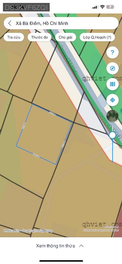 Bán đất hóc môn dt:517m giá 1tỉ850 tl  - Xã Bà Điểm  -  Huyện Hóc Môn  - (ảnh - 3)