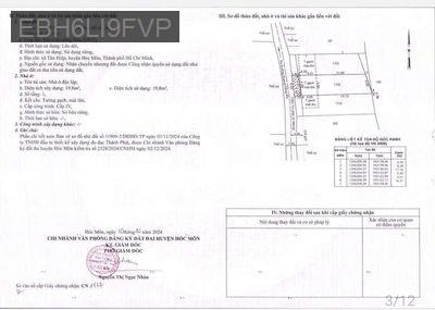 Bán đất thổ cư 5x17,5 xã Tân Hiệp Hóc Môn - Xã Tân Hiệp  -  Huyện Hóc Môn 