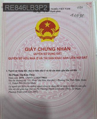 NHÀ CHÍNH CHỦ CẦN BÁN - Phường Tân Thới Nhất  -  Quận 12  NHÀ CHÍNH CHỦ CẦN BÁN - Phường Tân Thới Nhất  -  Quận 12