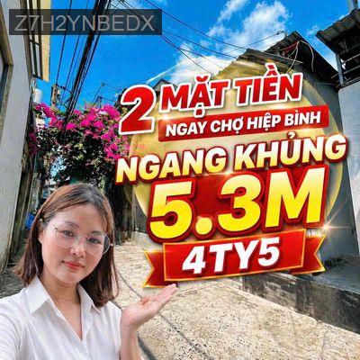 HIẾM 2 MẶT TIỀN NGAY CHỢ HIỆP BÌNH - Phường Hiệp Bình Phước  -  Quận Thủ Đức 