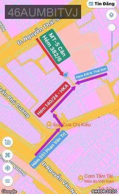 Bán nhà Nguyễn Thái Sơn,Phường 5, Gò vap - Phường 5  -  Quận Gò Vấp 