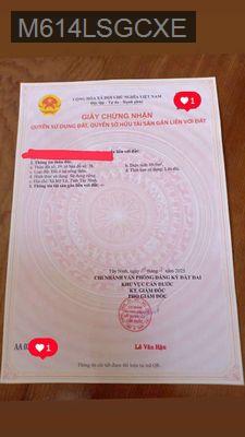 BÁN ĐẤT MẶT TIỀN QUỐC LỘ 50 - Xã Mỹ Lệ  -  Huyện Cần Đước 