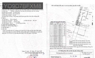 bán nhà 3 mặt tiền - Phường Tân Thới Nhất  -  Quận 12 