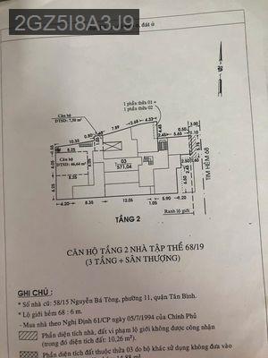 Cần bán  chung cư Nguyễn Bá Tòng - Phường 11  -  Quận Tân Bình 