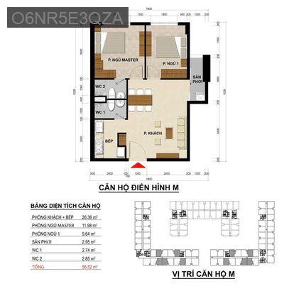 Bán căn hộ 2PN 2WC DT 60m2 - Phường 6  -  Quận 8  Bán căn hộ 2PN 2WC DT 60m2 - Phường 6  -  Quận 8