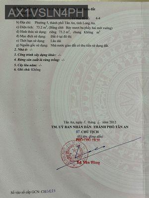 🔥 BÁN GẤP LÔ ĐẤT Ở ĐÔ THỊ – KDC PHƯỜNG 5, TP. TÂN AN, LONG AN 🔥 - Phường 5  -  Thành phố Tân An 