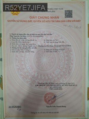 Cần bán nhà gấp - Phường An Phú Đông  -  Quận 12 