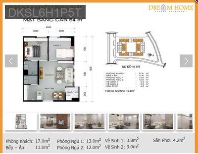 Căn hộ Quận Gò Vấp 64.5m² 2PN, 2 WC, CC Dreamhome - Phường 14  -  Quận Gò Vấp  Căn hộ Quận Gò Vấp 64.5m² 2PN, 2 WC, CC Dreamhome - Phường 14  -  Quận Gò Vấp