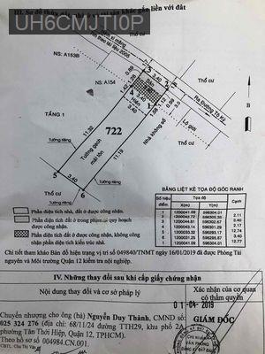 Bán nhà - Phường Đông Hưng Thuận  -  Quận 12  - 50m² - 3.1tỷ