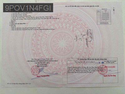 nhà đẹp 105m2 Thổ cư 100% . SHR - lk Tl10 - giáo Bình chánh - Xã Đức Hoà Hạ  -  Huyện Đức Hòa 