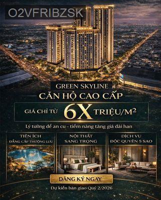 CĂN HỘ GREEN SKYLINE GIÁ CHỈ TỪ 1,4 TỶ ĐỒNG CHO CĂN 2 PHÒNG NGỦ - Phường Đông Hòa  -  Thị xã Dĩ An 