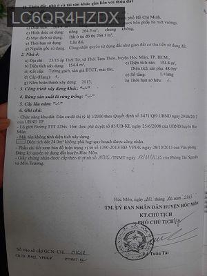 BÁN NHÀ THỚI TAM THÔN – HÓC MÔN | 264,3m² – SỔ HỒNG RIÊNG - Xã Thới Tam Thôn  -  Huyện Hóc Môn 