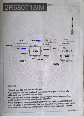 Nhà SHR, chính Bắc, 2PN 1WC 1BC - Phường Thới An  -  Quận 12 