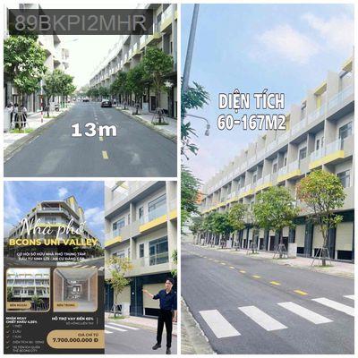NHÀ PHỐ BCONS UNI VALLEY - Phường Đông Hòa  -  Thị xã Dĩ An 
