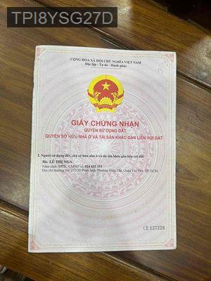 Chính chủ cần tiền bán gấp miếng 1B Phan Anh Tân Phú .. - Phường Hiệp Tân  -  Quận Tân Phú 