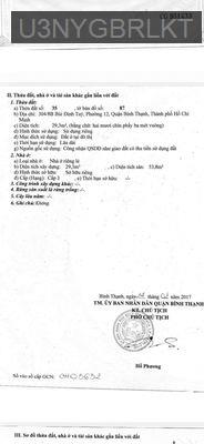 Cần bán gấp - Phường 12  -  Quận Bình Thạnh 