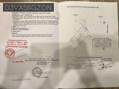 Nhà mặt tiền đường SINCO thông Aeon Bình Tân - Phường Bình Trị Đông B  -  Quận Bình Tân 