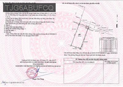 BÁN 100M3 ĐẤT THỔ CƯ KHU BIỆT THƯ THẠNH XUÂN - Phường Thạnh Xuân  -  Quận 12 