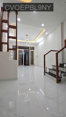 Chính chủ - Nhà mới 4x11m 1 trệt 2 lầu, sân thượng, HXH, đ.Hoàng Ngân - Phường 16  -  Quận 8 