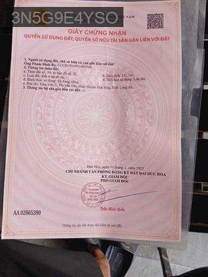 Cần bán căn nhà 5x27m,thổ cư 100% tại đường Võ Văn Ngân, khu 3, TT. Đứ - Thị trấn Đức Hoà  -  Huyện Đức Hòa  Cần bán căn nhà 5x27m,thổ cư 100% tại đường Võ Văn Ngân, khu 3, TT. Đứ - Thị trấn Đức Hoà  -  Huyện Đức Hòa