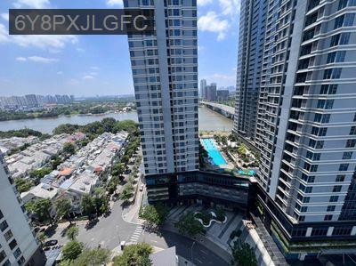 Căn hộ Riverside 46m2 lầu cao view sông SG, cầu Thủ Thiêm. Giá cực tốt - Phường 22  -  Quận Bình Thạnh 