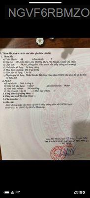 Nhà bán chính chủ 2 mặt tiền, đường Trần Huy Liệu - Phường 15  -  Quận Phú Nhuận 