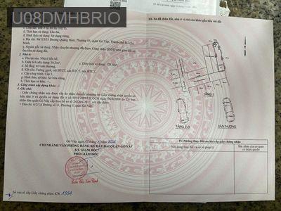 Chính Chủ Bán Nhanh Nhà Dương Quảng Hàm kế bên Đại Học Văn Lang - Phường 5  -  Quận Gò Vấp 