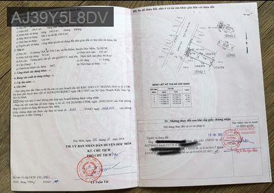 Bán nhà mặt tiền - Xã Bà Điểm  -  Huyện Hóc Môn  - 100m² - 8.7tỷ