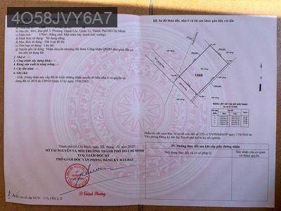 Bán đất full thổ cư (sổ hồng), DT:10*17 - Phường Thạnh Lộc  -  Quận 12 