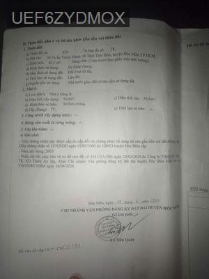 Nhà cấp 4 ( Chính Chủ ) - Xã Đông Thạnh  -  Huyện Hóc Môn 