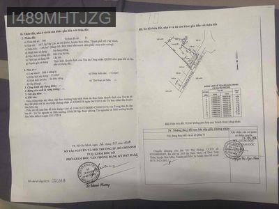 Bán nhà ấp Tây Lân - Xã Bà Điểm  -  Huyện Hóc Môn 