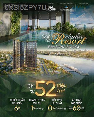 Căn hộ bên sông Sài Gòn nhận booking đợt 1 giá chỉ từ 52triệu/m2 - Phường Vĩnh Phú  -  Thị xã Thuận An 