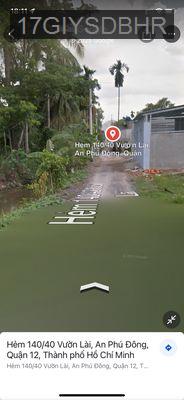 Bán nhà cấp 4 hẻm thông sơn ca 8 - Phường An Phú Đông  -  Quận 12 